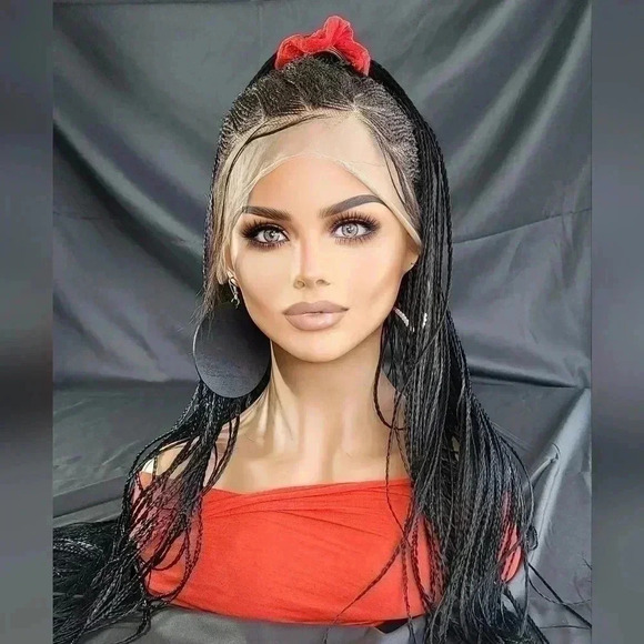 🔥 100% Handmade Long Braided Wig – Luxury  Jet Black Long 🔥 - Picture 11 of 17